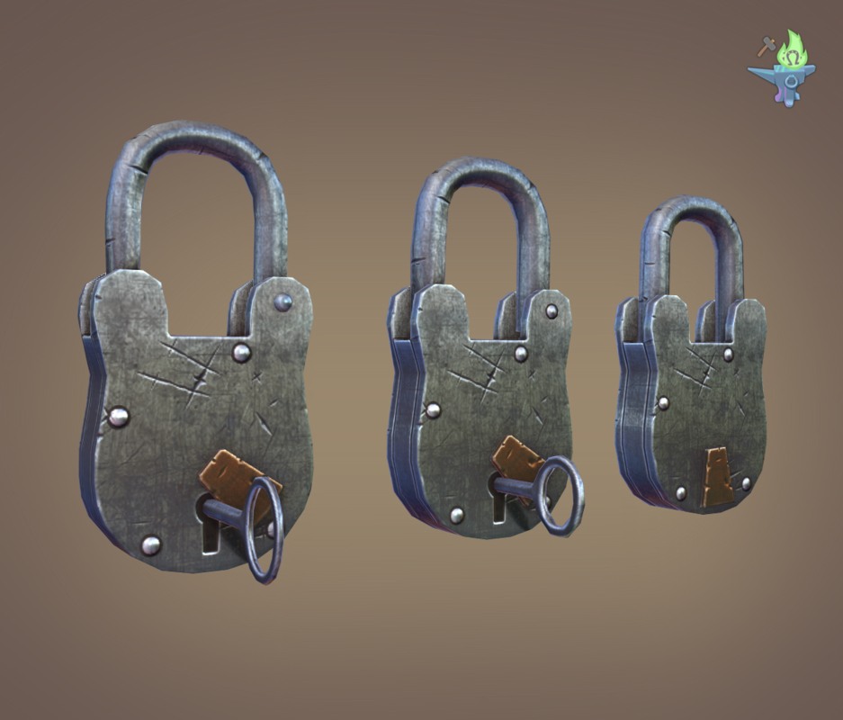 Lock padlock 3D model TurboSquid 1346826