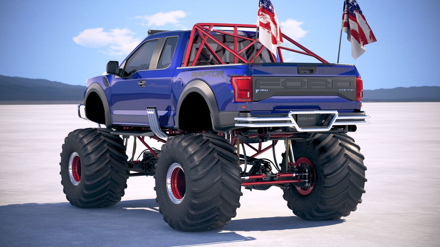 3D f-150 raptor monster model - TurboSquid 1330163