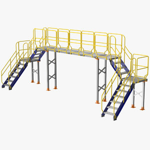 industrial bridge 3D model