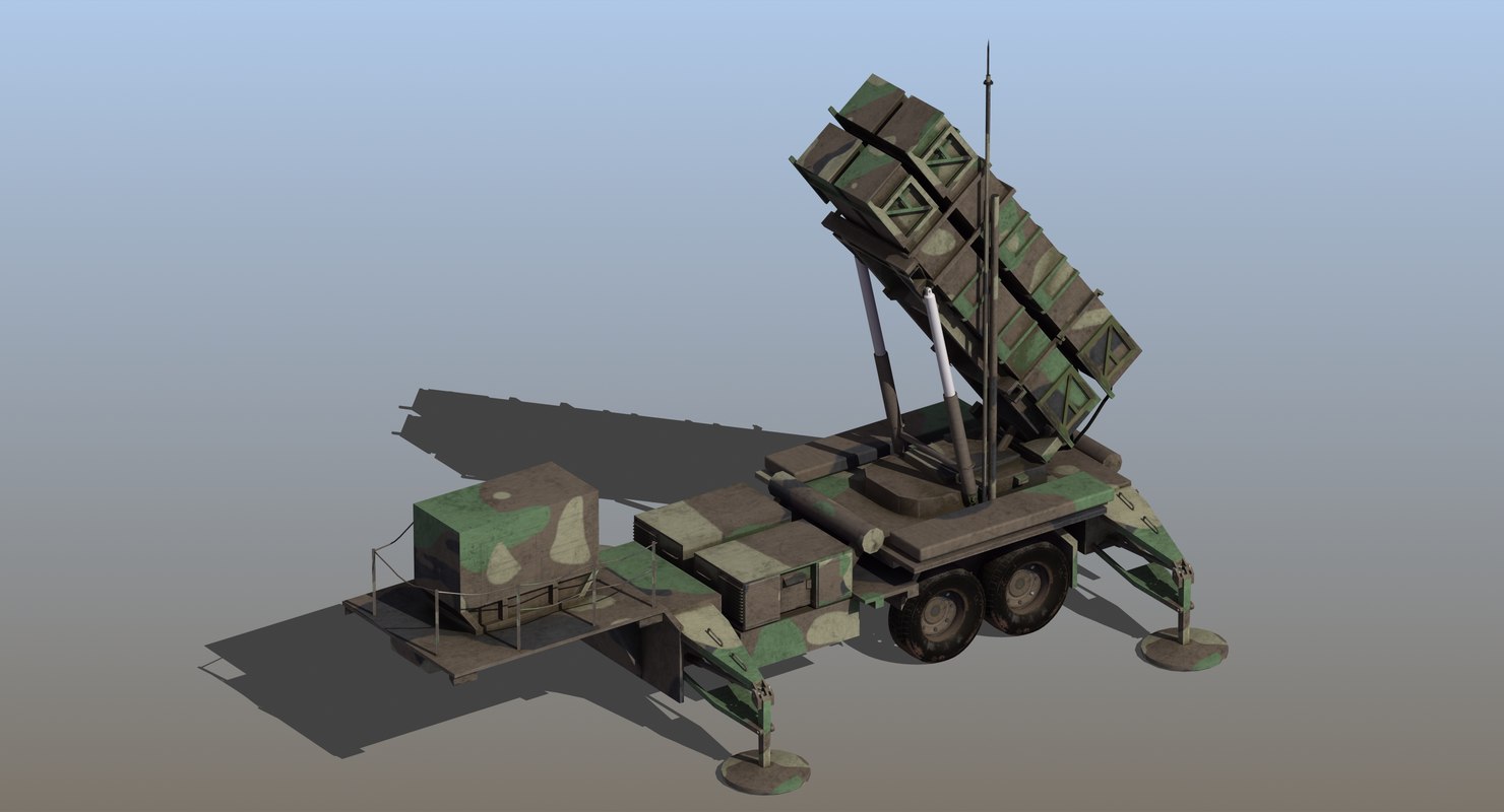 Patriot missile model - TurboSquid 1346980