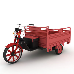 3D tricycle utility electric model