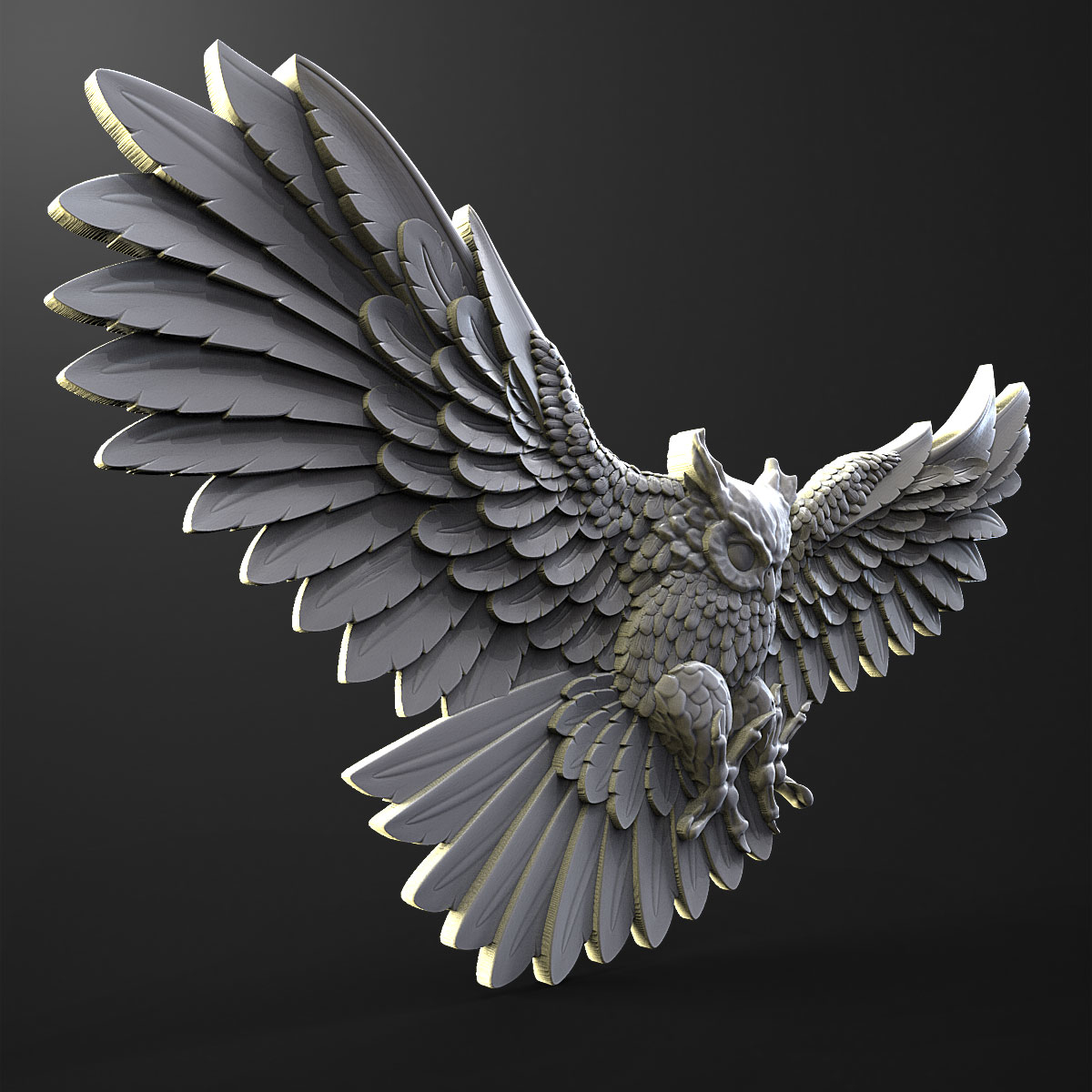 owl 3d model