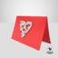 valentines card 01 3D model
