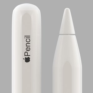 apple pencil 2 3D model