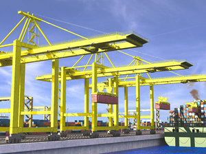 port sea 3D model