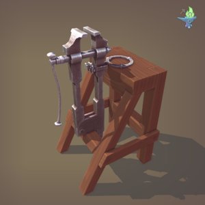 medieval blacksmith model