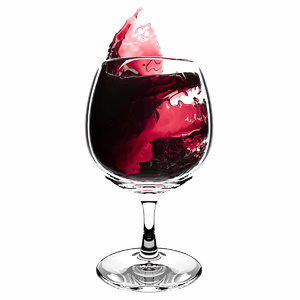 3D splash wineglass 2
