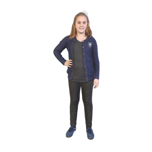 scanned girl standing model