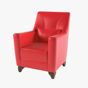3D model armchair kanzas