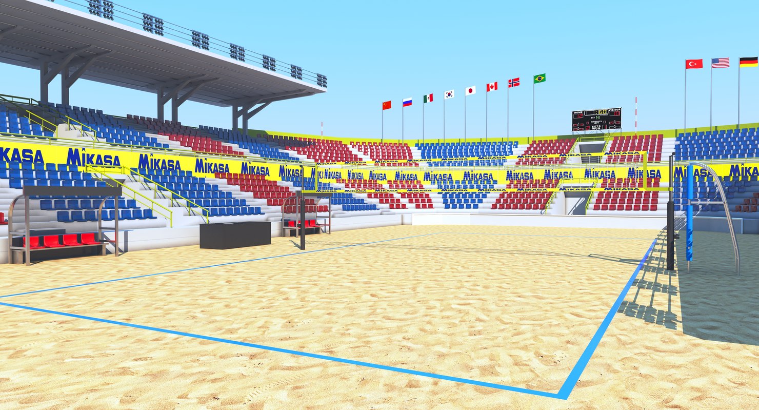 Volleyball volley arena 3D TurboSquid 1347377