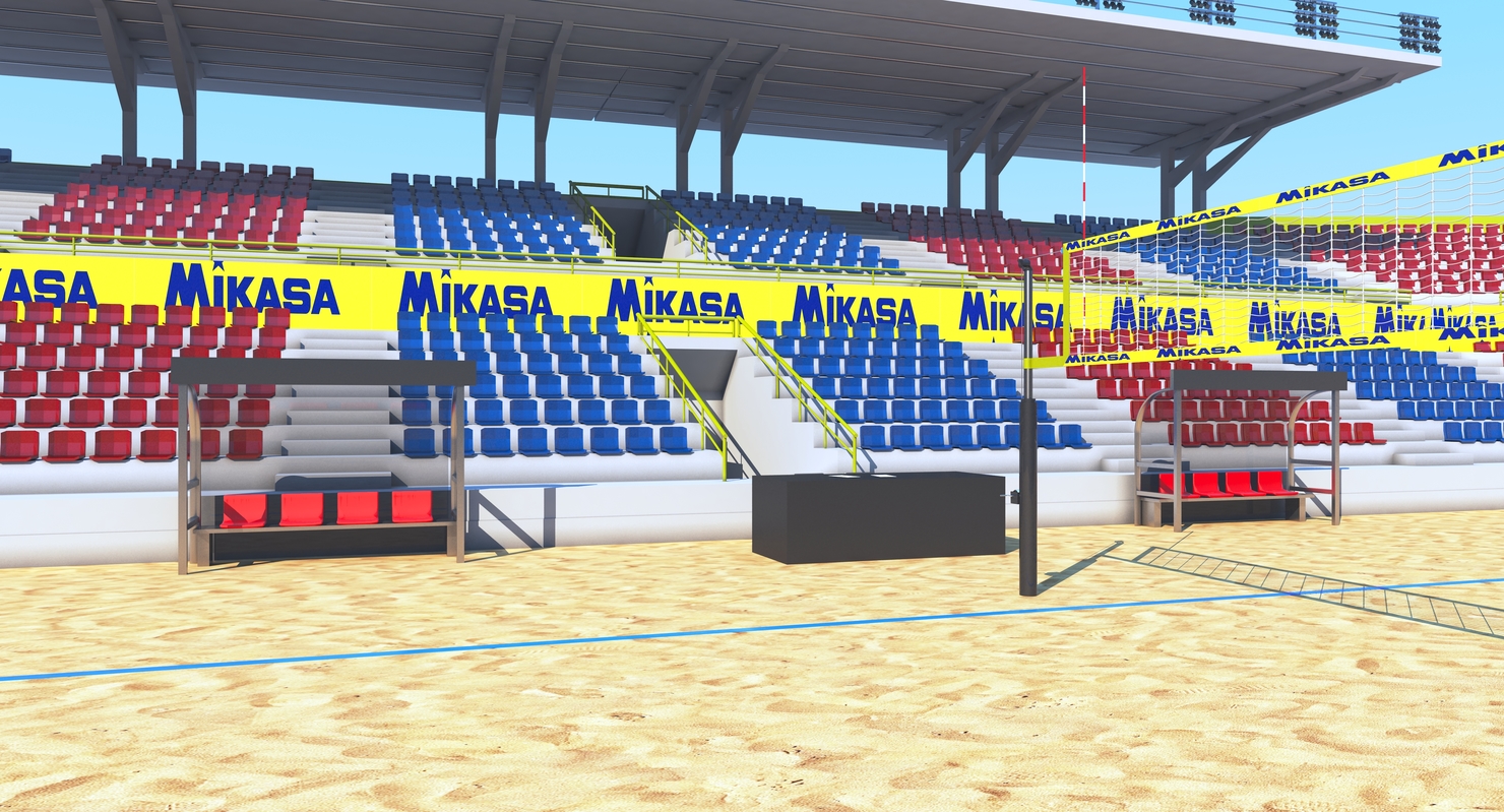 Volleyball volley arena 3D TurboSquid 1347377