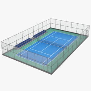 tennis court 3D model