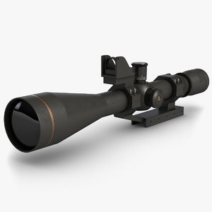 rifle optical scope 4 3D model