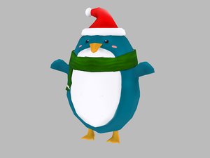christmas penguin model