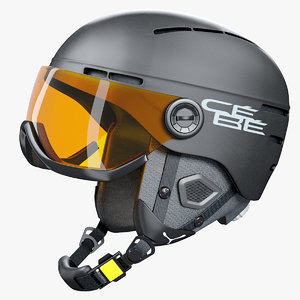 outdoor skiing helmet 3D model
