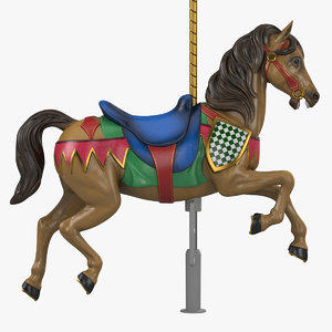 carousel horse 3D model