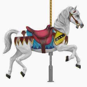 3D carousel horse