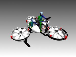 flying hoverbike hover 3D model