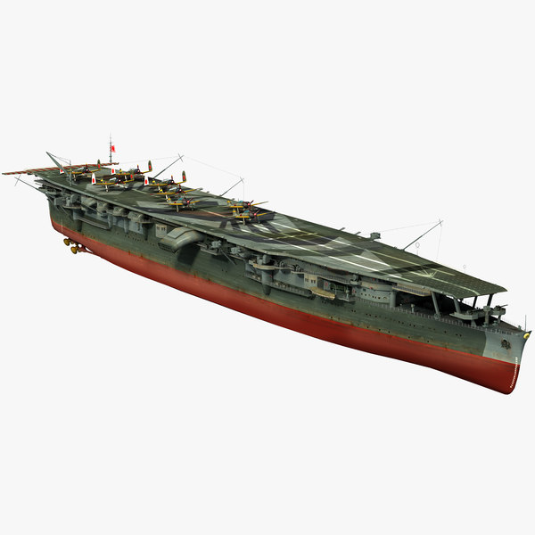 Japanese aircraft carrier zuiho 3D model - TurboSquid 1347773