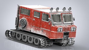 3D snowcat track
