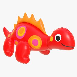 realistic pool toy dinosaur 3D model