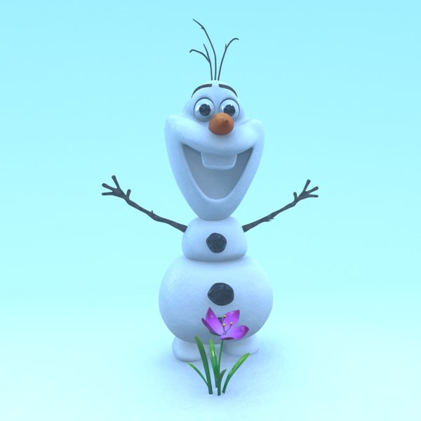 3D model snowman frozen - TurboSquid 