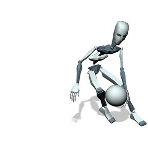 Basketball player dribble and spin jumping shoot