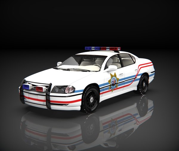 chevrolet impala police 3d model