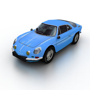 3D 1970 renault alpine a110