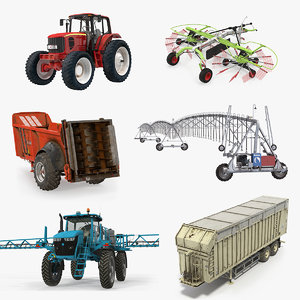 3D farm equipment model