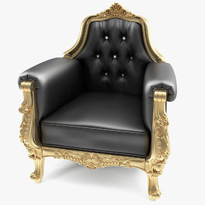 3D classic armchair