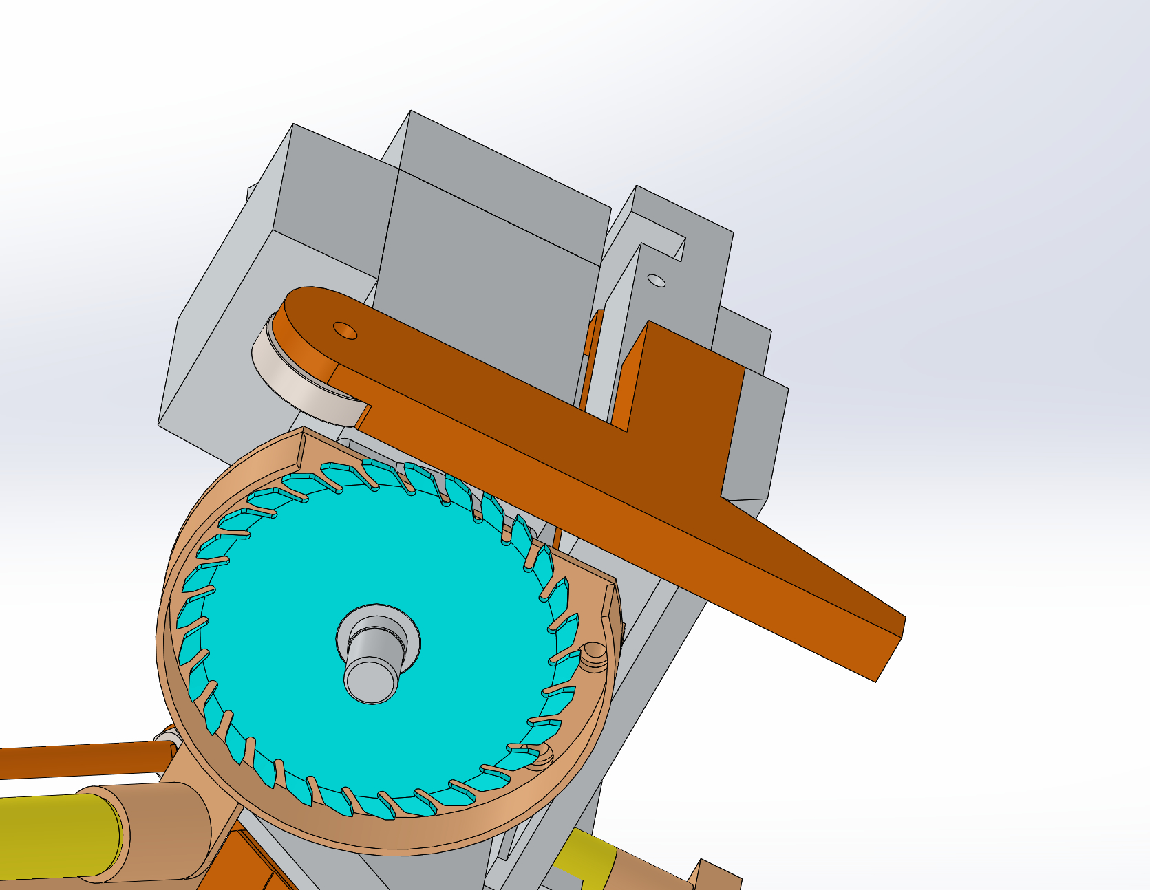 Single cutting mechanism 3D model - TurboSquid 1348186