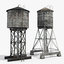 rooftop water towers 3D