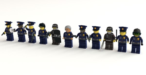 lego police 3D model