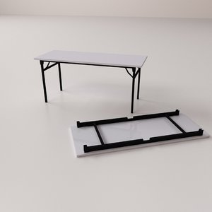 banquet table 3D model
