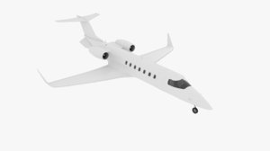 learjet - 45 plane 3D model