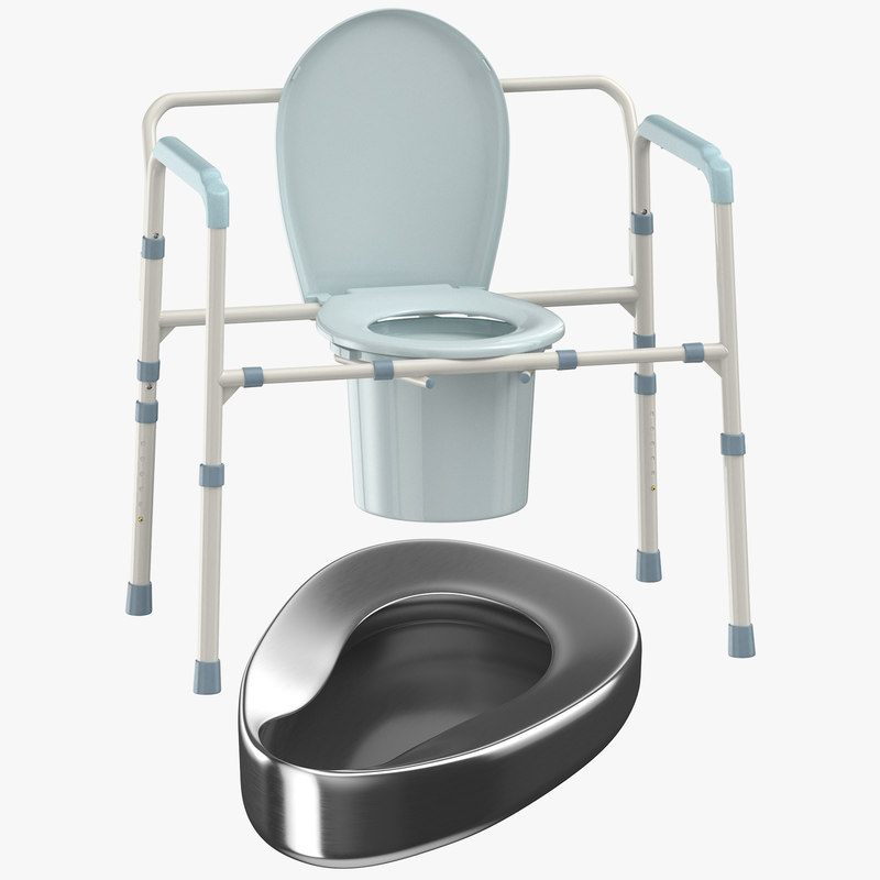 Medical bedpan commode chair 3D - TurboSquid 1350221