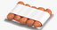 3D packaged hanging meats sausages