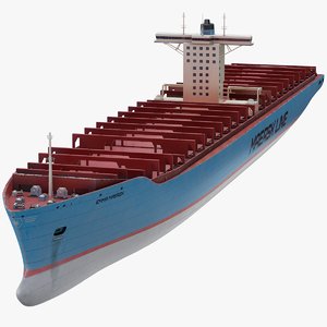 container ship maersk emma 3D model