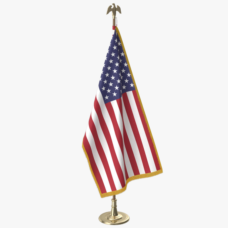 Oval office usa flag 3D model - TurboSquid 1348524