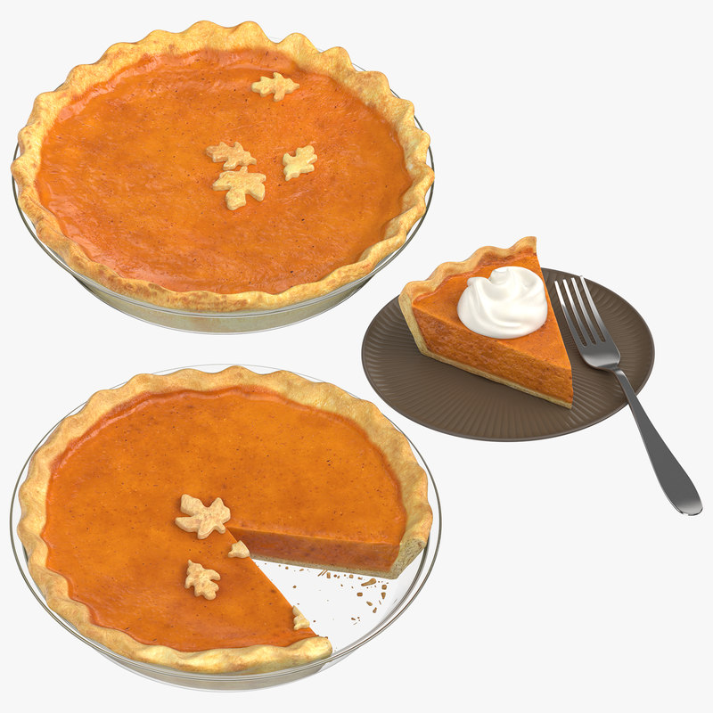 Pumpkin Pie 3D Model - TurboSquid 1349993