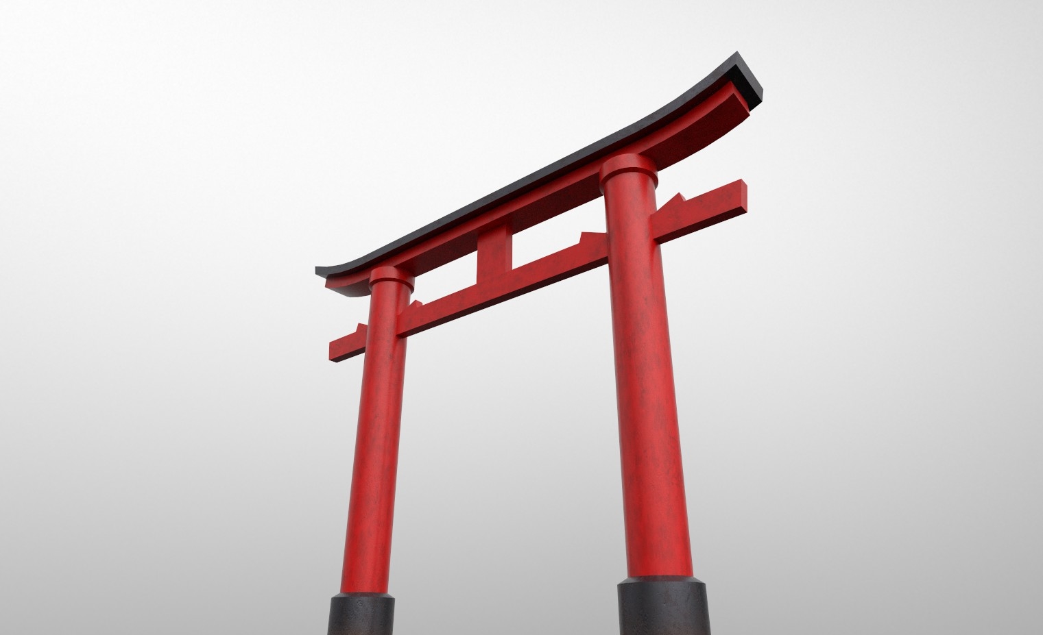 鸟居日本拱门3d模型