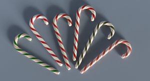 3D model christmas candy cane