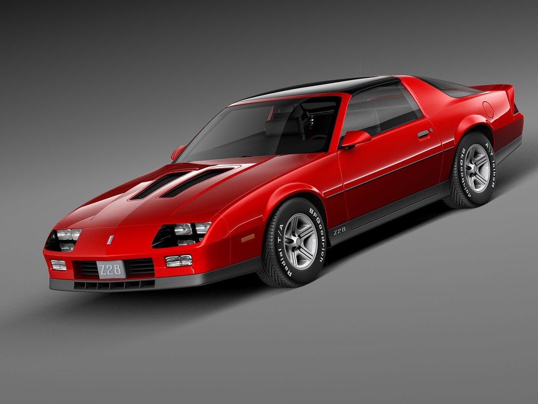 3d Chevrolet Camaro Z28 1990