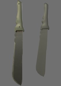 machete weapon 3D model