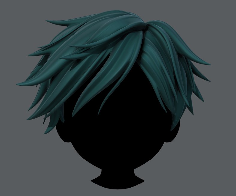 Hair style boy v43 3D model - TurboSquid 1349473