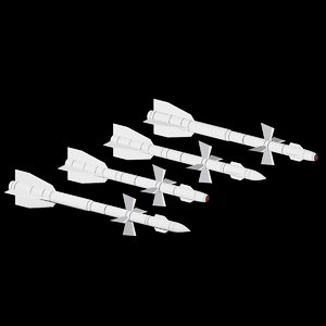 missiles 3D model