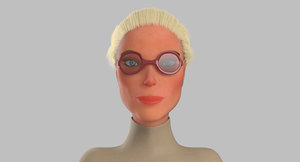 3D model teacher female ordinary
