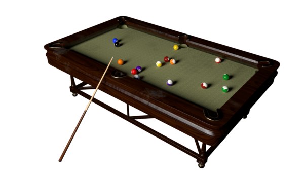 pool table pocket ball model