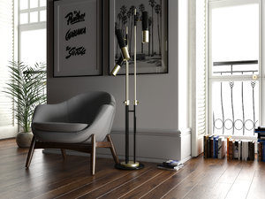 floorlamp lighting interior 3D model